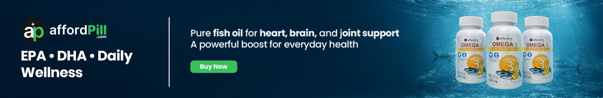 Omega-3
fish oil (1000 mg), Omega-3 fatty acids (EPA- 180 mg, DHA-120 mg) Banner 8