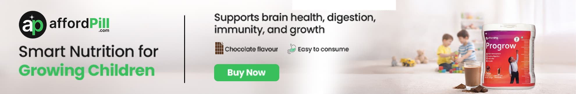 PROGROW KID (CHOCOLATE FLAVOUR)
Nutritional Health Supplements For Kid (Chocolate Flavour) Banner 3