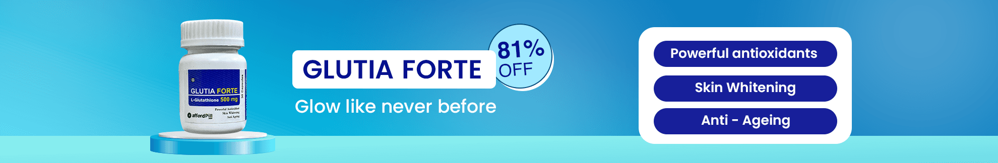 GLUTIA FORTE 
L-Glutamine (500mg) Banner 5