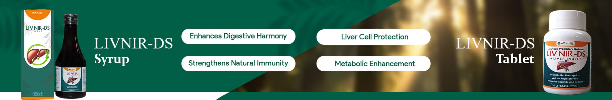 Livnir Ds Syrup 
Ayurvedic Liver Syrup Banner 7