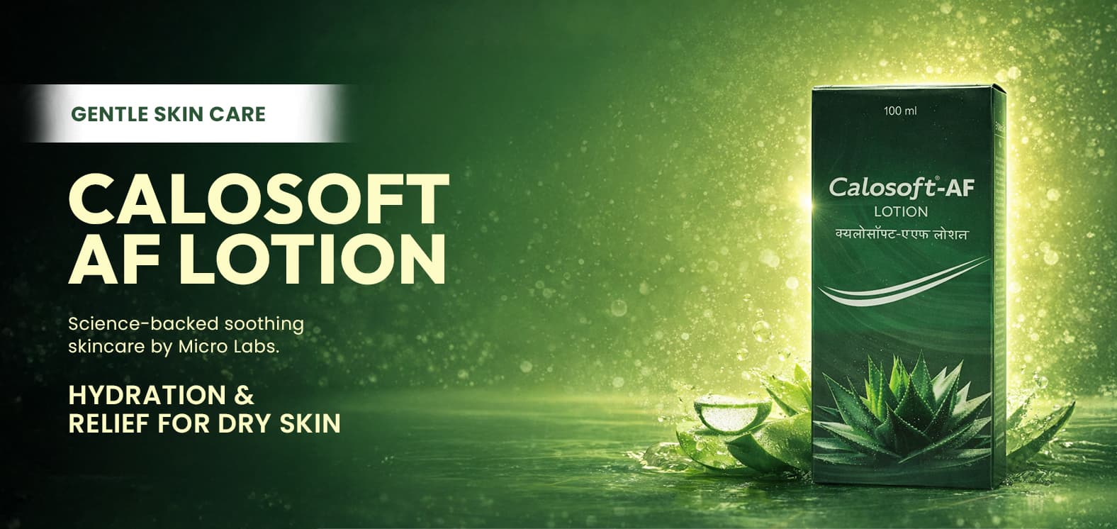 Calosoft AF Lotion Banner